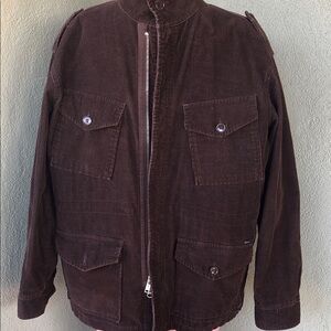 Stussy Brown Jacket with Blue Label
